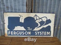 Original Vintage Massey Ferguson TE20, T20 Tractor Dealer/Shop Large Metal Sign
