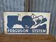 Original Vintage Massey Ferguson Te20, T20 Tractor Dealer/shop Large Metal Sign