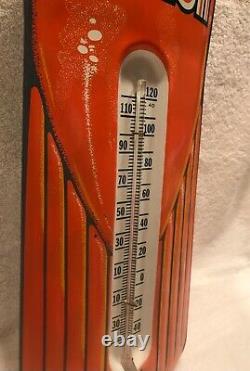 Original Vintage Orange Crush Thermometer Sign NOS