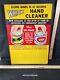 Original Vintage Whisk Garage Hand Cleaner Advertising Easel Back Sign Gas & Oil