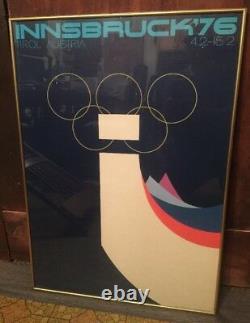 Original vintage poster OLYMPIC WINTER GAMES INNSBRUCK 1976