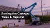 Our Old Scottish Cottage Cherry Picker Chimney Maintenance U0026 Tree Felling Episode 28