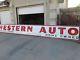 Outstanding 25 Foot Vintage Porcelain Western Auto Sign