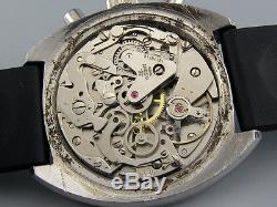 Oversized 4x signed vintage 1972 TISSOT Seastar chronograph watch Valjoux 7734