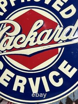 Packard Approved Service Sign Automobile Sign GUC Vintage Rare