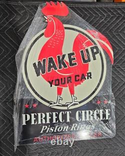 Perfect Circle Vintage Style Metal Flange Sign