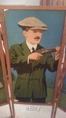 RARE 1920 WINCHESTER Advertising 5 Panel Set JUNIOR TRAPSHOOTING OUTFIT SIGN HTF