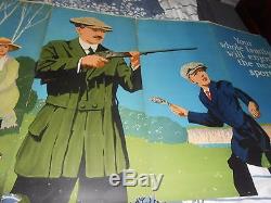 RARE 1920 WINCHESTER Advertising 5 Panel Set JUNIOR TRAPSHOOTING OUTFIT SIGN HTF