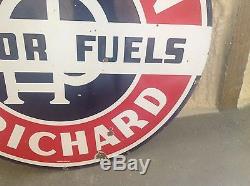 RARE ORIGINAL Vintage ANDERSON PRICHARD MOTOR FUELS PORCELAIN sign GAS oil DSP