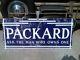 Rare Vintage Packard & Hanging Bracket Double Sided Porcelain Sign 1920s 1930s