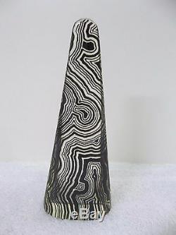 RARE VTG SIGNED A. Palatnik OBELISK Lucite Acrylic Sculpture Figurine Brazil 558