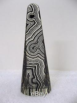 RARE VTG SIGNED A. Palatnik OBELISK Lucite Acrylic Sculpture Figurine Brazil 558