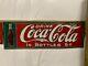 Rare Vintage 1916 Coca-cola Bottle Metal Sign Original Gas Oil Soda Nice! 35x11