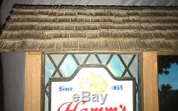 RARE! Vintage HAMM'S BEER SCENE-O-RAMA CAMPFIRE WATERFALL SCROLLING MOTION SIGN