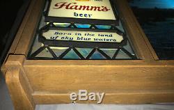 RARE! Vintage HAMM'S BEER SCENE-O-RAMA CAMPFIRE WATERFALL SCROLLING MOTION SIGN