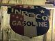 Rare! Vintage Inreco Gasoline Sign Gas Oil Texas Company Station Old Antique