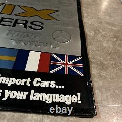 RARE. Vintage Wix Foreign Car Filters Stamped Aluminum Advertising Sign 26x24