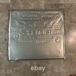 RARE. Vintage Wix Foreign Car Filters Stamped Aluminum Advertising Sign 26x24