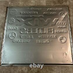RARE. Vintage Wix Foreign Car Filters Stamped Aluminum Advertising Sign 26x24