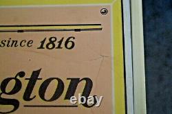 RARITY Vintage 1950s 60s Remington Hunting Gun Advertising Lighted Clock Sign