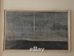 RAY BARRIO Abstract Vintage Mid Century Modern Art Signed Numbered