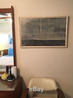 RAY BARRIO Abstract Vintage Mid Century Modern Art Signed Numbered