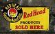 Red Head Gasoline-motor Oils Sold Here Porcelain Vintage Sign, 7 X 12