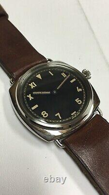 ROLEX / PANERAI Historic Vintage RADIOMIR 3646 with Rolex Cal 618 Signed Case Bk