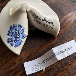 Rae Dunn RARE HANDMADE Vintage Fortune Cookie SIGNED By Rae Dunn