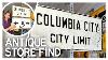 Rare 1930s City Route Marker My Antique Store Find