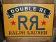 Rare Old Vintage Ralph Lauren Double Rl Rrl Original Store Sign Mens Clothing