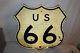 Rare Original Vintage 1940's Us Route 66 Highway Gas Oil 24 Wood Road Sign