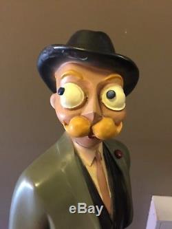 Rare Vintage 1940's Esky The Esquire Man Mascot Store Display -24 Tall
