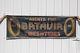 Rare Vintage Batavia Rubber Tire Co Banner Sign Ny Gas Oil Canvas Station