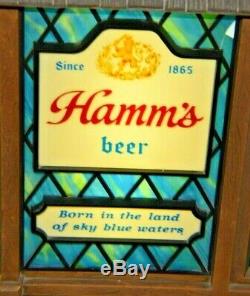 Rare Vintage Hamm's Motion Beer Sign Scene-O-Rama 1960's Canoe & Waterfalls