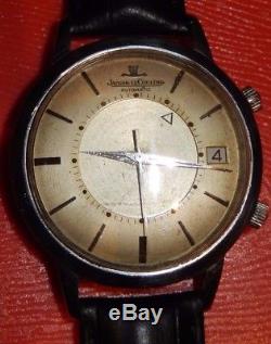 Rare Vintage Jaeger Lecoultre Stainless Steel Caliber 825 Memovox 4x Signed 855