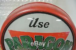 Rare Vintage Original Paragon Gasoline Gas Pump Globe No Reserve