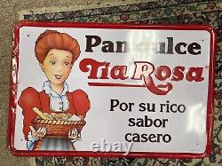 Rare Vintage Pan Dulce Tia Rosa Sign