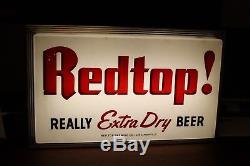 Rare Vintage Redtop Beer Sign Lighted