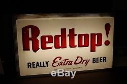 Rare Vintage Redtop Beer Sign Lighted