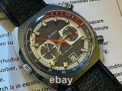 Rare Vintage Zodiac (Heuer Cal 12) 1969 Automatic Chronograph. 5X signed