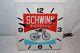 Rare Vintage C. 1970 Schwinn Bicycles Gas Oil 16 Lighted Clock Signworks