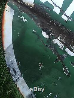 Rare Vtg 1951 Campeco Motor Oil & Gasoline Porcelain Gas Service Station Sign
