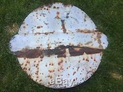 Rare Vtg 1951 Campeco Motor Oil & Gasoline Porcelain Gas Service Station Sign
