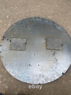 Red Hat Gas Motor Oil Vintage Mechanic Round Metal Tin Sign, 24