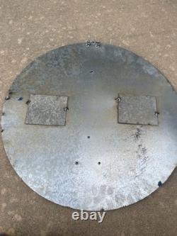 Red Hat Gas Motor Oil Vintage Mechanic Round Metal Tin Sign, 24