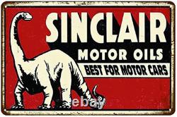 Reproduced Vintage Tin Sign Pack, Gas Oil Retro Advert Antique Metal Signs