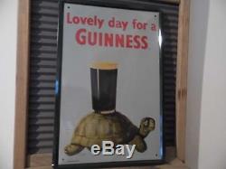 Retro Vintage Metal Sign Advertising Plaque Tortoise Lovely Day For A Guinness