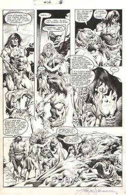 Rudy Nebres Signed Vintage 1985 Savage Sword Of Conan Orig. Art! Free Shipping