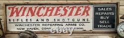 Rustic Vintage Style Winchester Ammo Wooden Sign 12x48 AWESOME DISPLAY